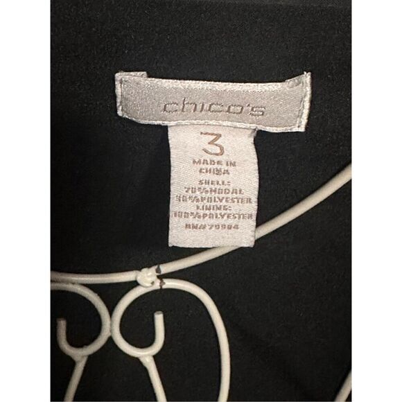 Beautiful CHICO’S CHICO'S Open Topper Top-Layer Jacket Blazer Dolman Sleeve Char - Picture 5 of 7